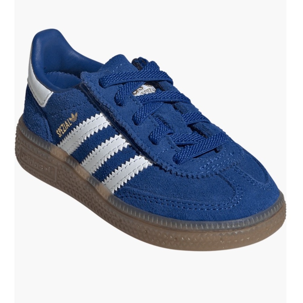 adidas Royal Blue Handball Spezial Suede Sneaker with White Stripes NIB